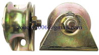 Sliding gate roller GW614 U Groove，Galvanized, Iron, Double bearing, With open frame