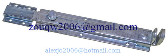 Steel Door bolts/latch DL601, Size: 100MM,130MM, 150MM, 180MM, 225MM, 250MM, Galvanized bolt lock for door