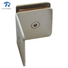 Glass partiting brace RS1827, 90 degree, single, material stainless steel, finishing satin, mirror