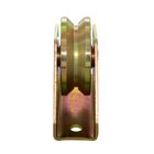 Sliding gate roller GW618, Y Groove，Iron, yellow or zinc plating, with one bearing