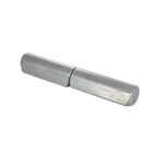 Piston adjustable weld on hinge PH607, with a ball inside the pin, finishing self-color or zinc plating
