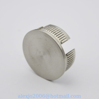 Stainless steel end cap 38.1mm for handrail tube 1-1/2", Satin finishing, SS304