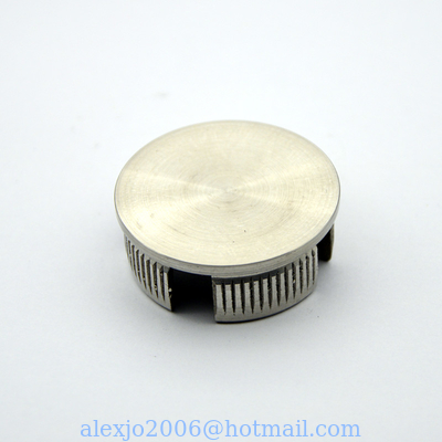 Stainless steel end cap 38.1mm for handrail tube 1-1/2", Satin finishing, SS304