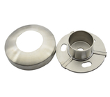 Stainless steel 304 post base in 2" for 50.8mm tube satin finishing with cover , mirror available