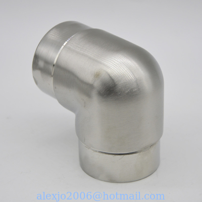 Stainless steel tube connector 90 degree, material SS304, finishing satin or mirror, for tube 50.8mm