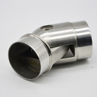 Stainless steel adjustabel tube connector 90 degree, material SS304, finishing satin or mirror, for tube 50.8mm