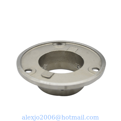 Stainless steel 304 pipe flange base in 2" for rail satin finishing 50.8mm, mirror available