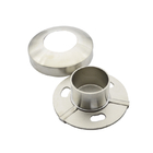 Stainless steel 304 pipe flange base in 2" for 50.8mm tube satin finishing with cover , mirror available