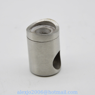 Post left Connector to tube for railling, Satin or Mirror finishing, SS304