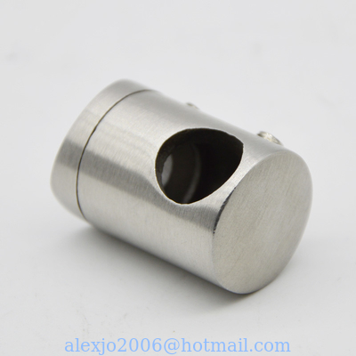 Post left Connector to tube for railling, Satin or Mirror finishing, SS304