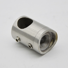 Post left Connector to tube for railling, Satin or Mirror finishing, SS304