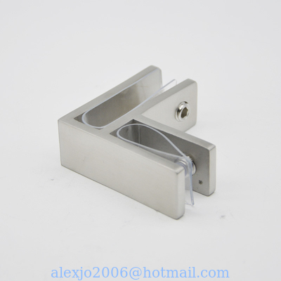 Stainless steel Glass clamps 90 degree RS2314 plus, 70X25mm, thickness 5mm, SS304 satin, mirror, black