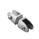 Fixed Glass Holder YS-023, Zinc Alloy,  for glass 10mm, finishing chrome or Satin