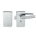 Glass door locks LC-032, stainless steel 304 plate, finishing satin or mirror