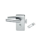 Glass door locks LC-033, stainless steel 304 plate, finishing satin or mirror