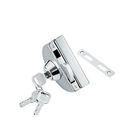 Glass door locks LC-002A, stainless steel 304 plate, finishing satin or mirror