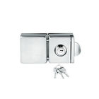 Glass door locks LC-008, stainless steel 304 plate, finishing satin or mirror