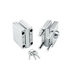 Glass door locks LC-018, stainless steel 304 plate, finishing satin or mirror