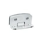 Bathroom glass clamp RS1811, 90# Camber 90 degree, Single and double side, Satinless steel, Satin or Mirror