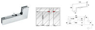 Glass Patch Fitting A-040, Material aluminium, steel, stainless steel, finishing satin, mirror