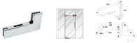 Glass Patch Fitting A-040B, Material aluminium, steel, stainless steel, finishing satin, mirror