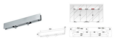 Glass Patch Fitting A-042, Material aluminium, steel, stainless steel, finishing satin, mirror