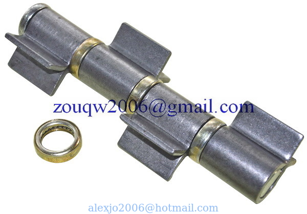 Welding hinge heavy duty H601B, with ball bearing, Finishing: self color or zinc plating, material: steel