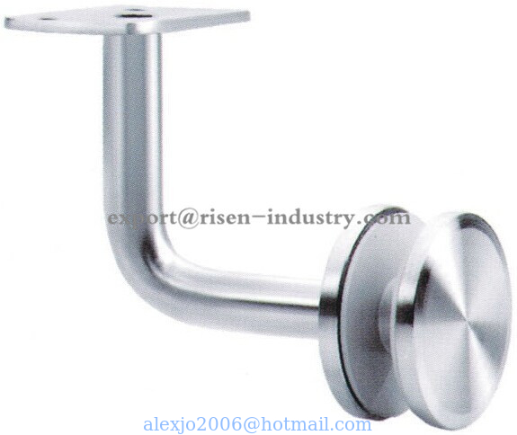 Handrail bracket glass to wall RS314, material stainless steel ss304, finishing satin, mirror