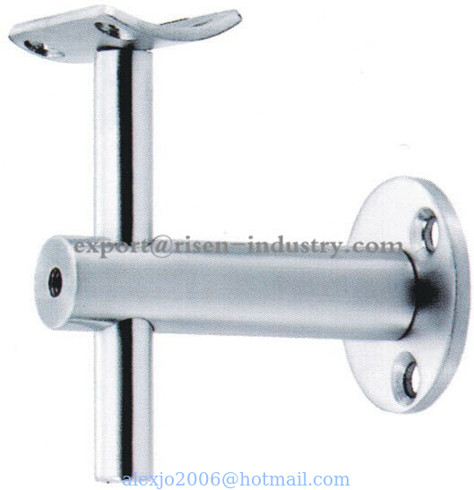 Handrail bracket rail to wall connector RS326 stainless steel 304, finishing satin, mirror