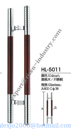 Stainless steel door handle HL5011, dia38 X 800