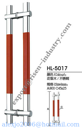 Stainless steel door handle HL5017, dia45 X 25 X 800