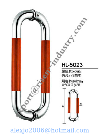 Stainless steel door handle HL5023, dia38 X 600