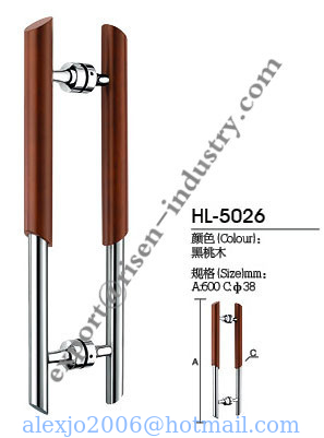Stainless steel door handle HL5026, dia38 X 600