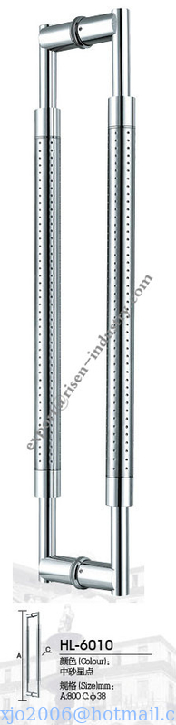 Stainless steel door handle HL6010, dia38 X 800