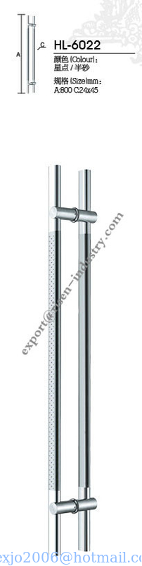Stainless steel door handle HL6022, dia24 X 45 X 800