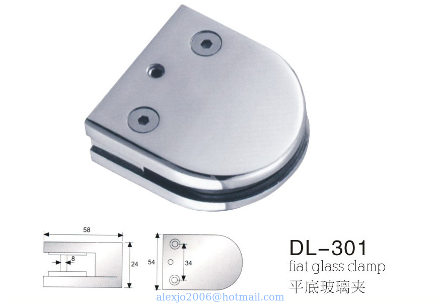glass clamps DL301, Zinc alloy