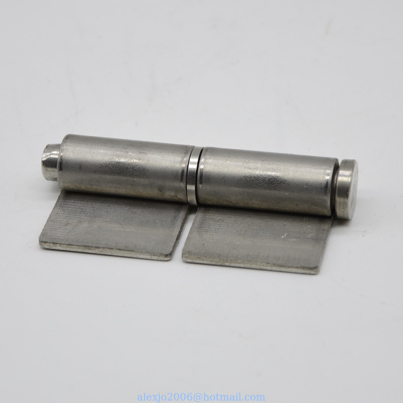 Stainless steel weld on hinge SBH2312 for steel gate, material SS304, size:46X23X1.5mm, 54X27X2.0mm