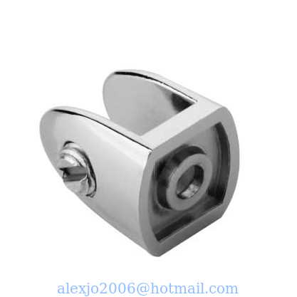 Fixed Glass Holder YS-021, Zinc Alloy,  for glass 10mm, finishing chrome or Satin