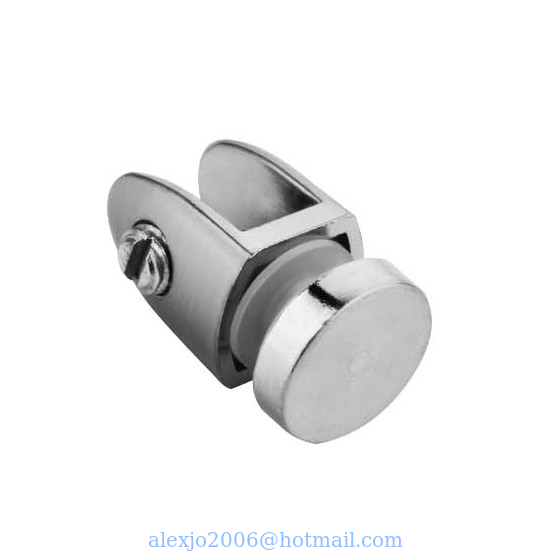 Fixed Glass Holder YS-022, Zinc Alloy,  for glass 10mm, finishing chrome or Satin