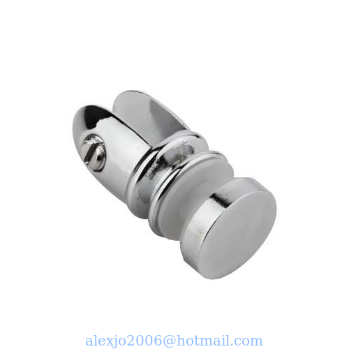 Fixed Glass Holder YS-025, Zinc Alloy,  for glass 8mm, finishing chrome or Satin
