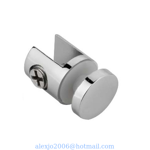 Fixed Glass Holder YS-028M, Zinc Alloy,  for glass 8-10mm, finishing chrome or Satin