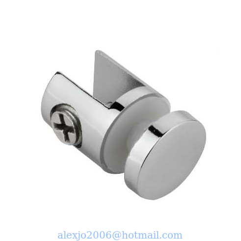 Fixed Glass Holder YS-028L, Zinc Alloy,  for glass 10-12mm, finishing chrome or Satin