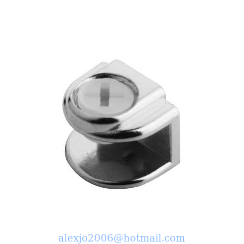 Fixed Glass Holder YS-034, Zinc Alloy,  for glass 8mm, finishing chrome or Satin
