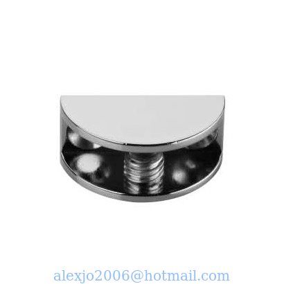 Fixed Glass Holder YS-038S, Zinc Alloy,  for glass 6-8mm, finishing chrome or Satin