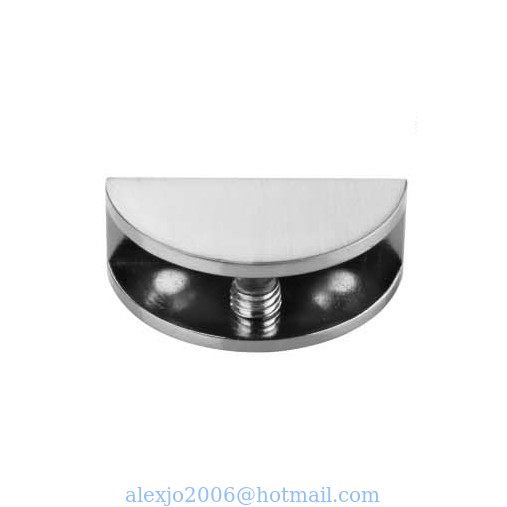 Fixed Glass Holder YS-038M, Zinc Alloy,  for glass 8-10mm, finishing chrome or Satin