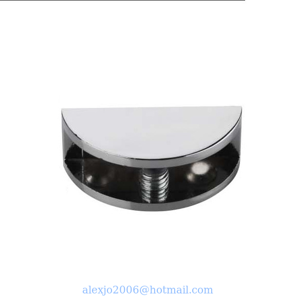 Fixed Glass Holder YS-038L, Zinc Alloy,  for glass 10-12mm, finishing chrome or Satin