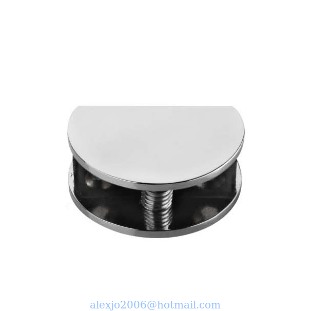 Fixed Glass Holder YS-047L Zinc Alloy,  for glass 10-12mm, finishing chrome or Satin