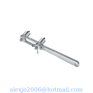 Glass Sliding glass connector system tools GL-010, steel material, finishing zinc plating