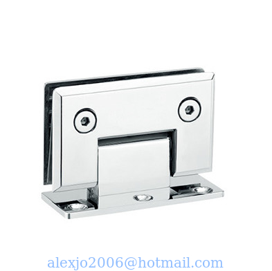Bathroom glass clamp RS1806, Square 90 degree, Single side, Satin or Mirror