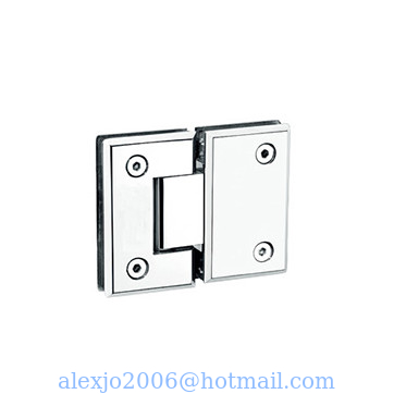 Bathroom glass clamp RS1809, Bevel 180 degree, Stainless steel 304, Satin or Mirror